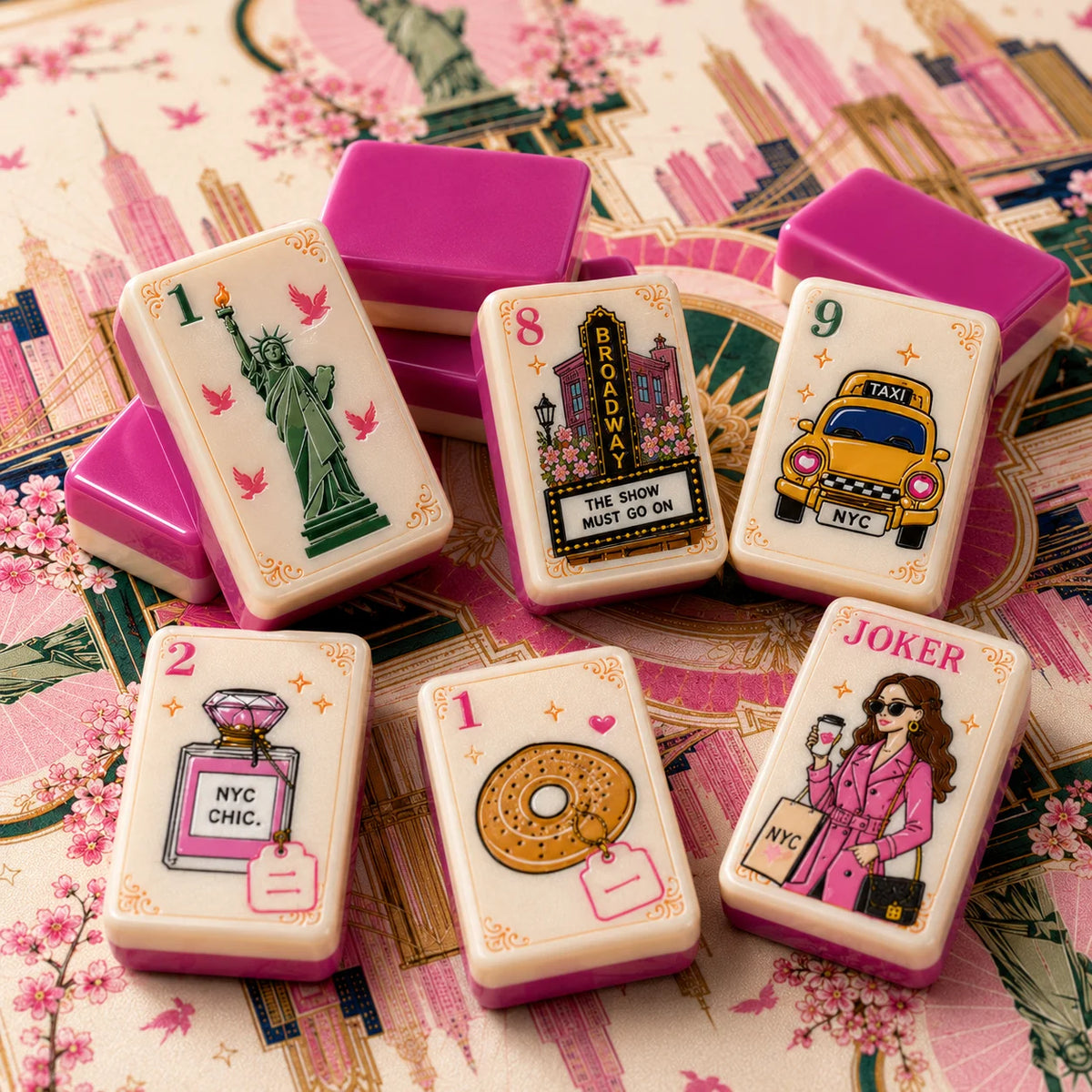 New York City Chic American Mahjong Set β 160 Tiles
