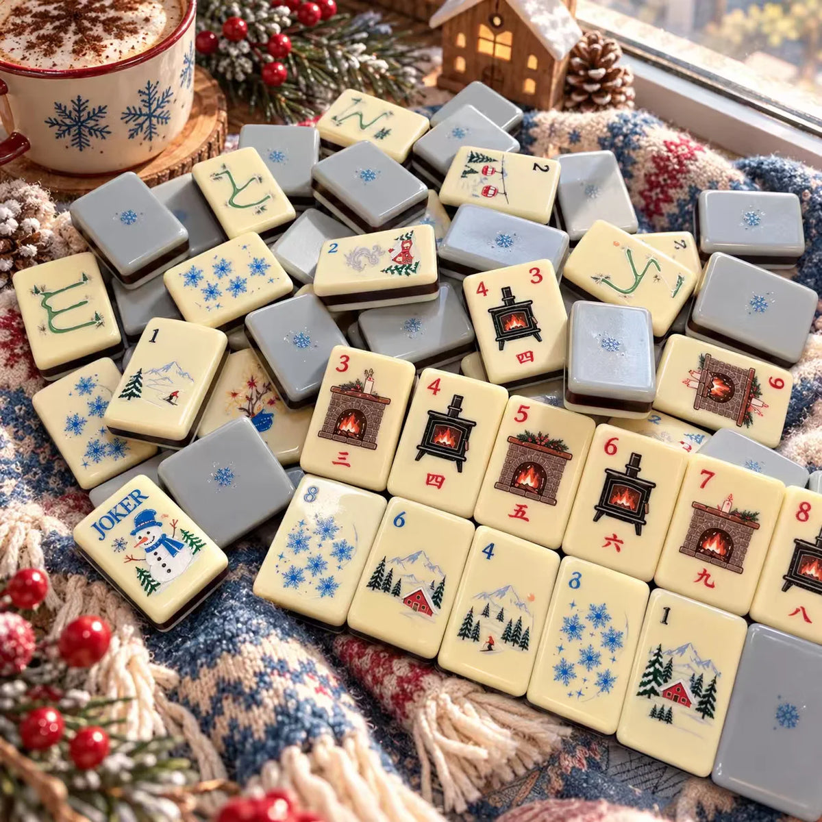 Winter Wonderland American Mahjong Set — 160 Tiles