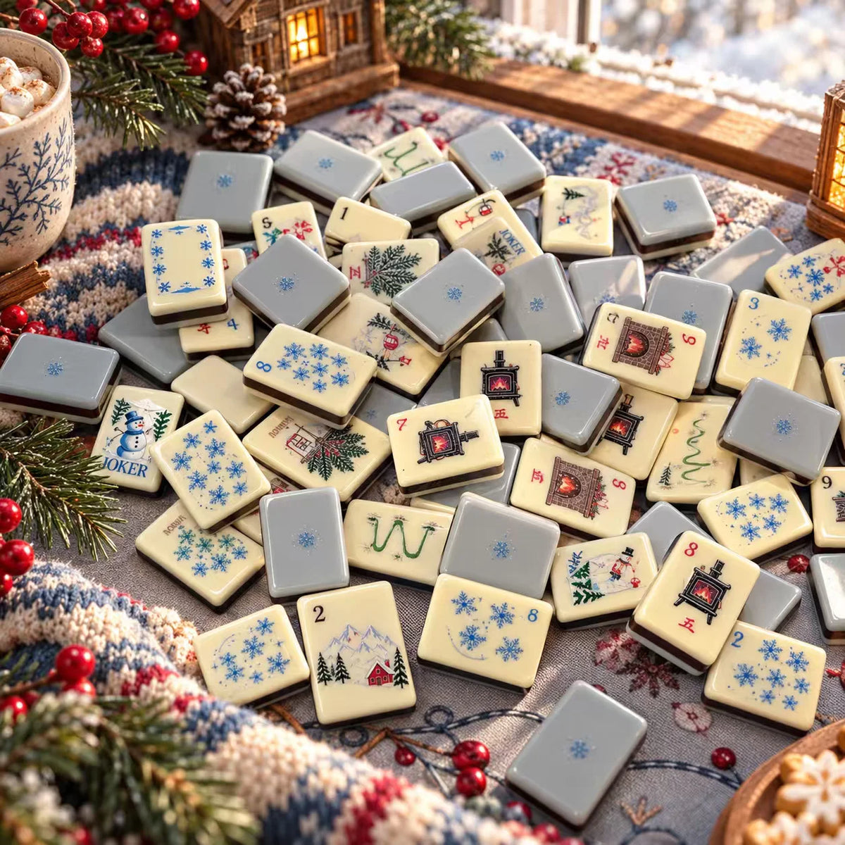 Winter Wonderland American Mahjong Set — 160 Tiles
