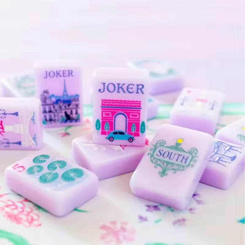 Paris Garden Floral American Mahjong Set – 160 Tiles