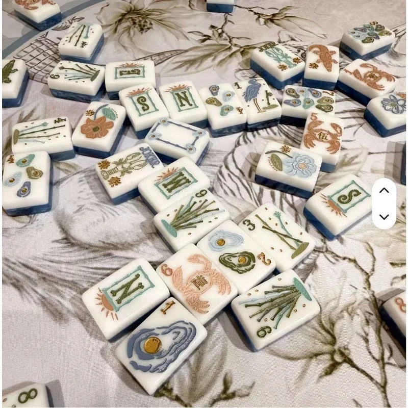 Blue Ocean American Mahjong Set β 160 Tiles