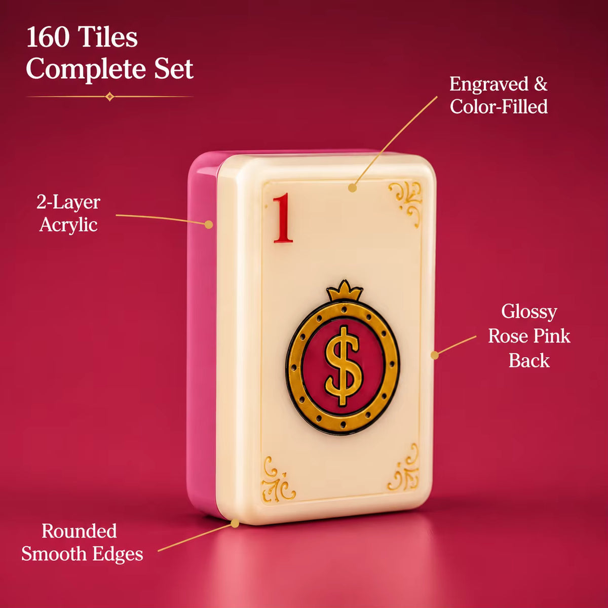 New York City Chic American Mahjong Set β 160 Tiles