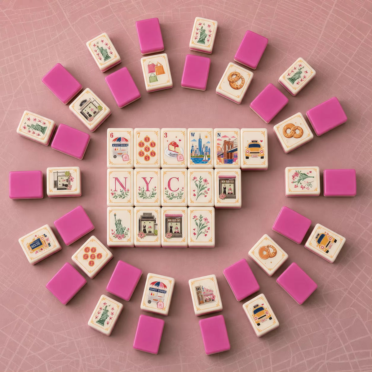 New York City Chic American Mahjong Set — 160 Tiles