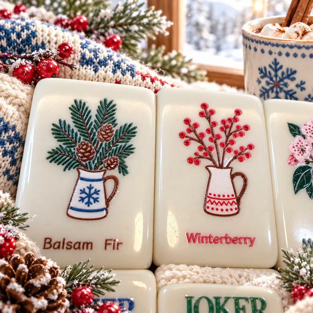 Winter Wonderland American Mahjong Set — 160 Tiles