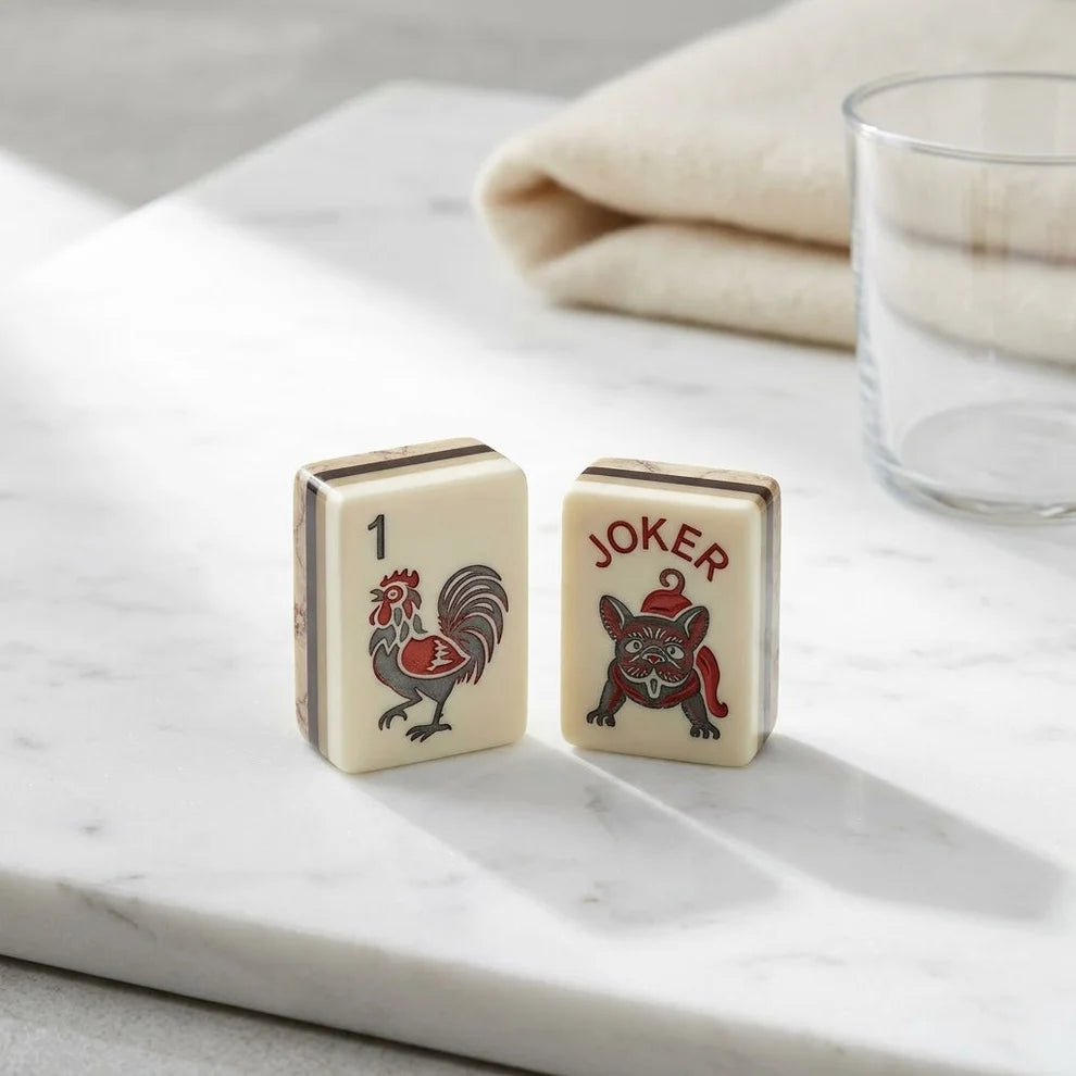Marielle Marble American Mahjong Set – 160 Tiles