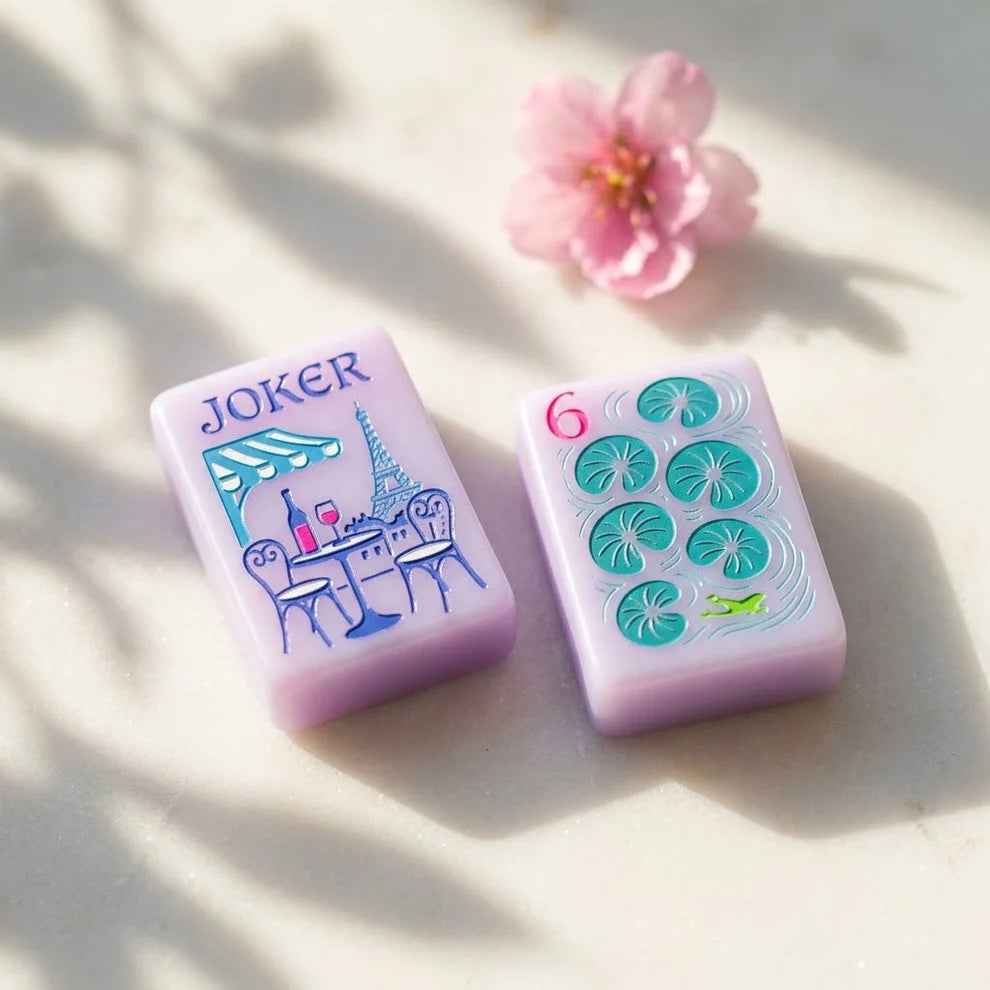 Paris Garden Floral American Mahjong Set – 160 Tiles