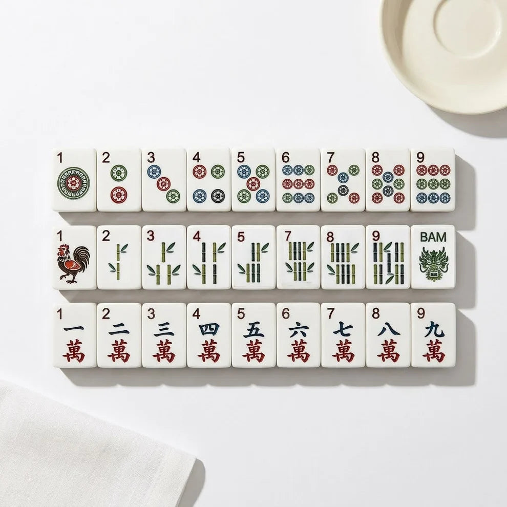 Marielle Marble American Mahjong Set – 160 Tiles
