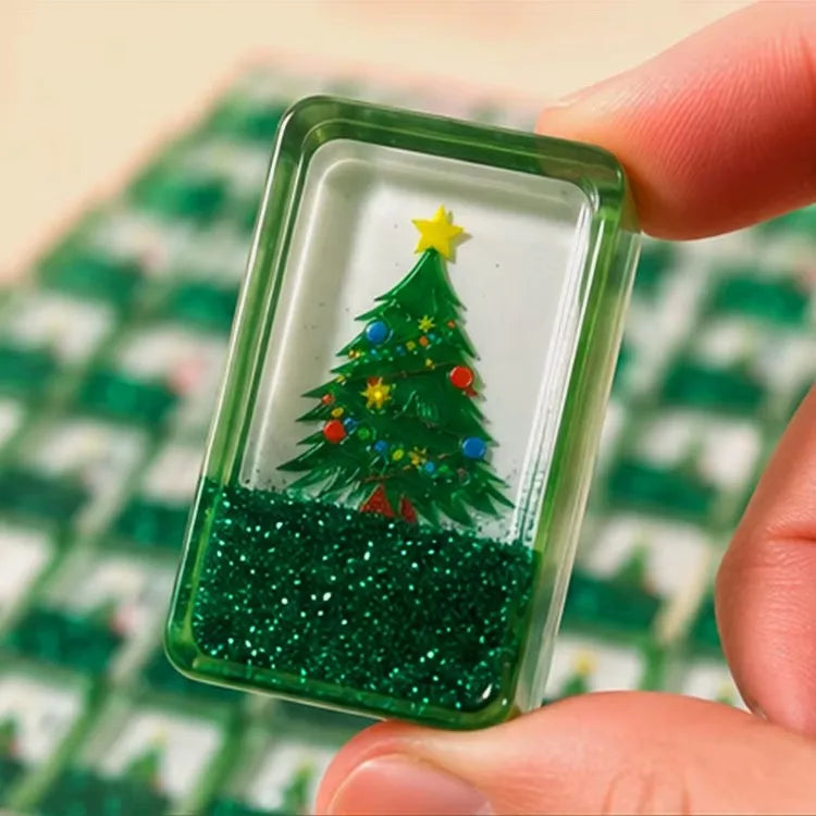 Christmas Green Glitter American Mahjong Set – 160 Tiles