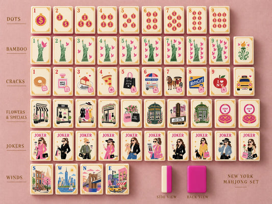 New York City Chic American Mahjong Set — 160 Tiles