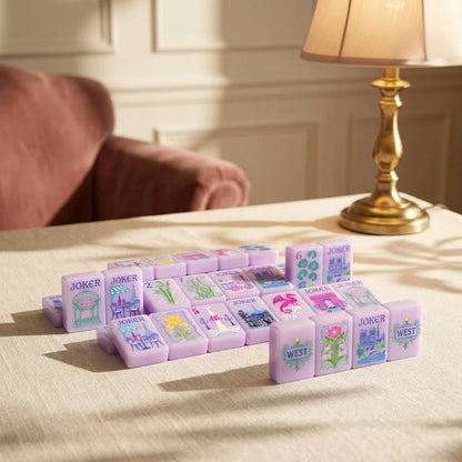 Paris Garden Floral American Mahjong Set – 160 Tiles
