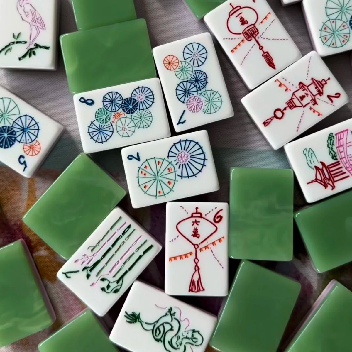 Evergreen Luxe American Mahjong Set — 160 Tiles