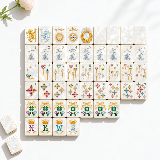 Pearl Elegance American Mahjong Set — 160 Tiles