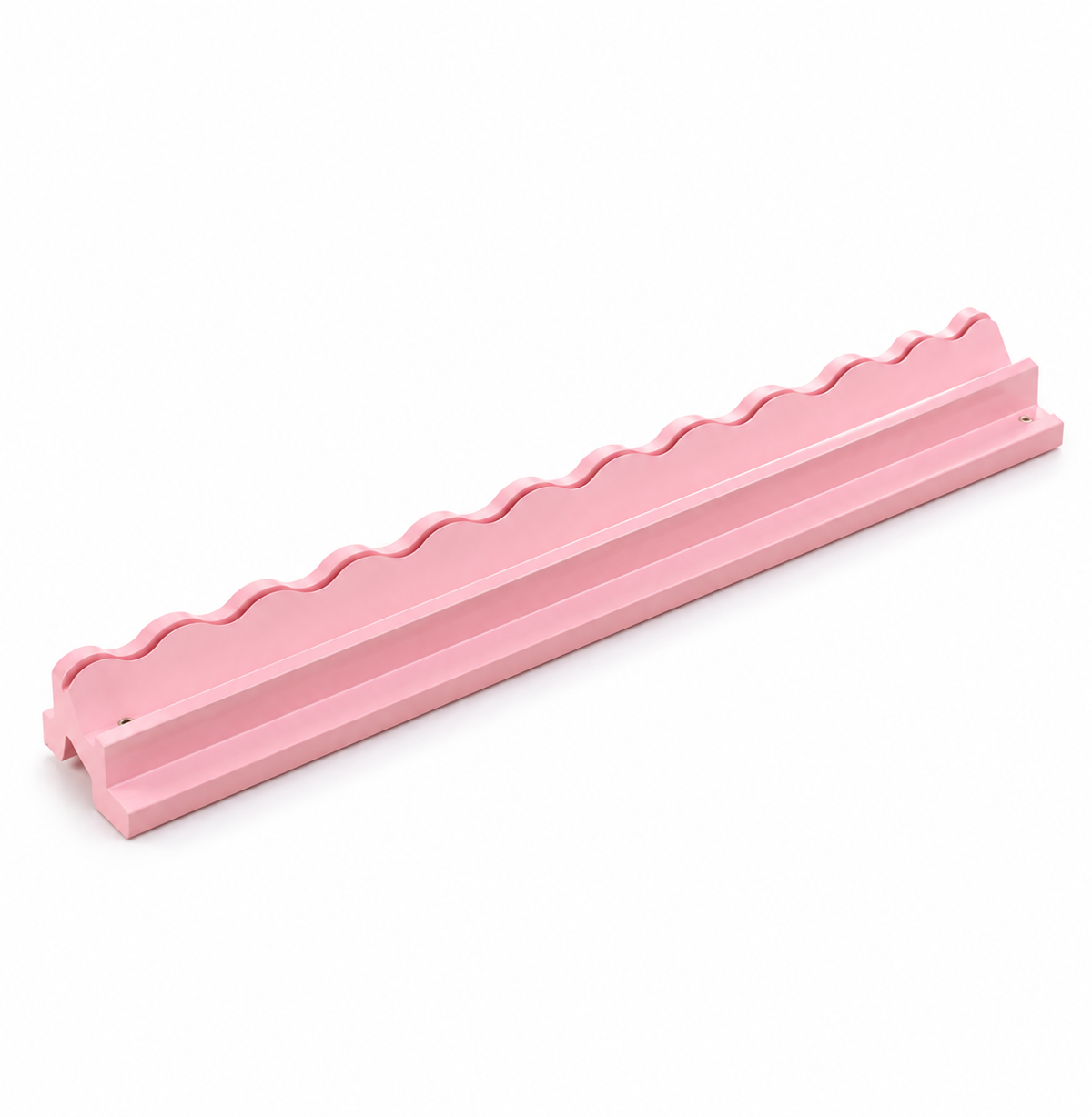 Pearl Ripple Scalloped Wood Mahjong Racks – Set of 4 20-Inches