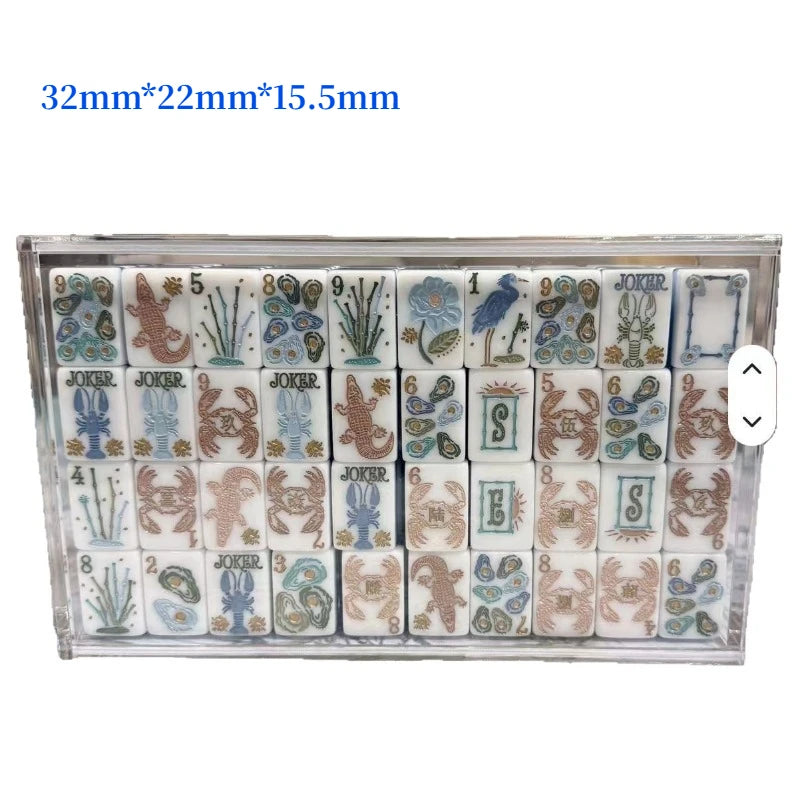 Blue Ocean American Mahjong Set — 160 Tiles