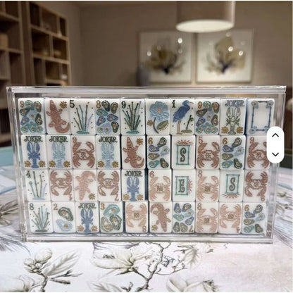 Blue Ocean American Mahjong Set — 160 Tiles