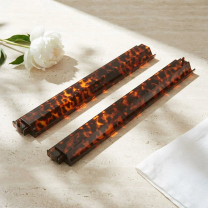 Tortoise Shell Mahjong Rack Set