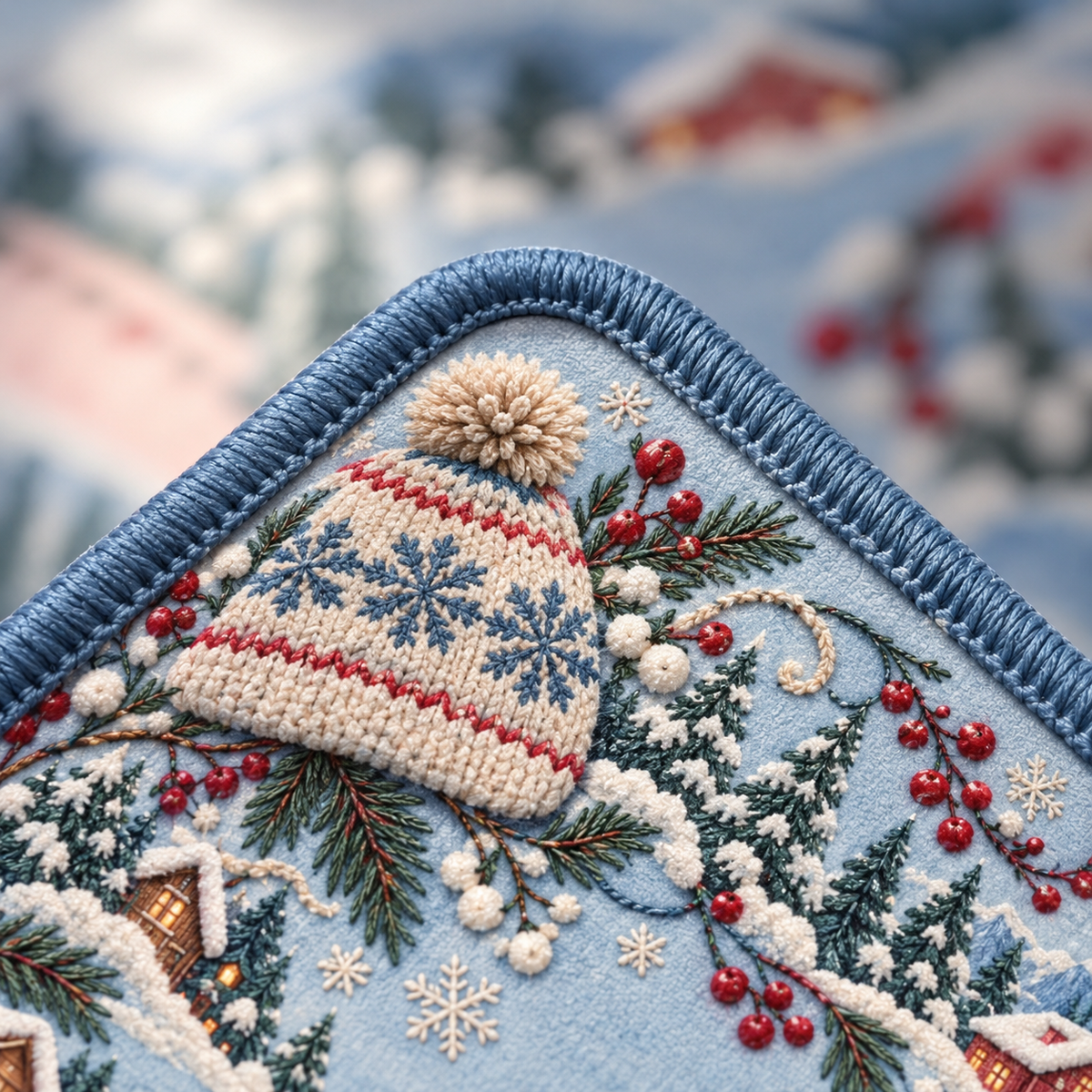 Winter Wonderland Christmas Mahjong Mat