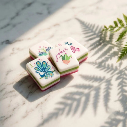 Pink Peony American Mahjong Set — 160 Tiles